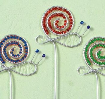 Wire-Wrapped Snail Bookmarks