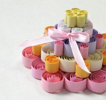 Quilled Paper Cake