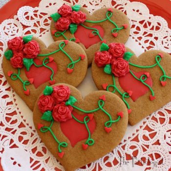 Chocolate-Filled Gingerbread Hearts