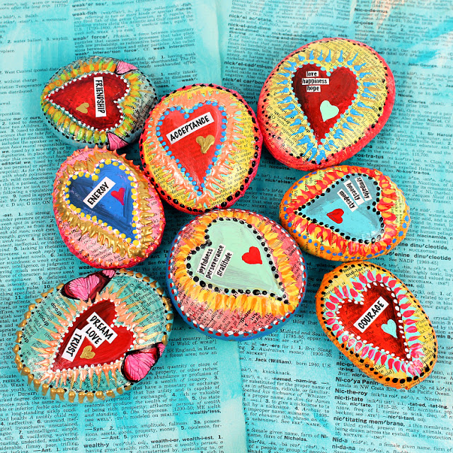 These easy-to-make stones provide colorful affirmations.