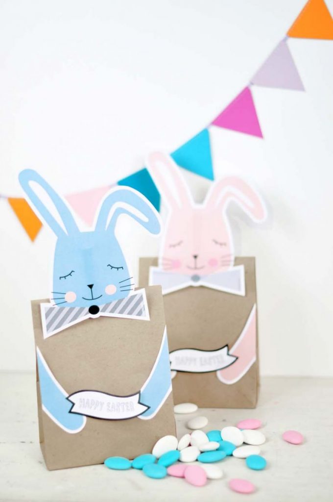 Printable Bunny Easter Bags