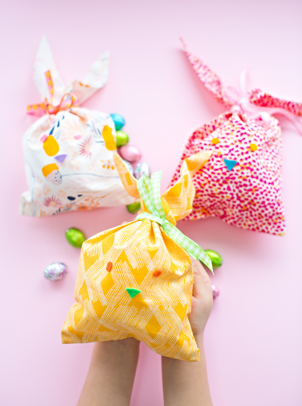 Bunny Fabric Favor Bags