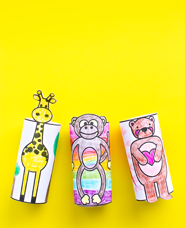 Printable Paper Tube Animals | Fun Family Crafts
