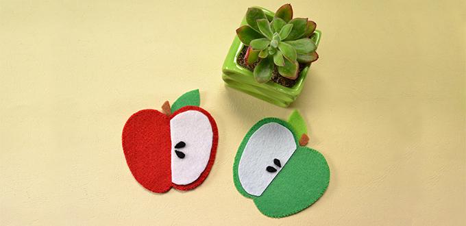 Children’s Day Crafts-How to Make Easy Felt Apple for Kids