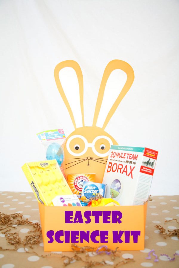 A great alternative to an Easter candy basket. It comes with free printable for 6 simple science experiments.