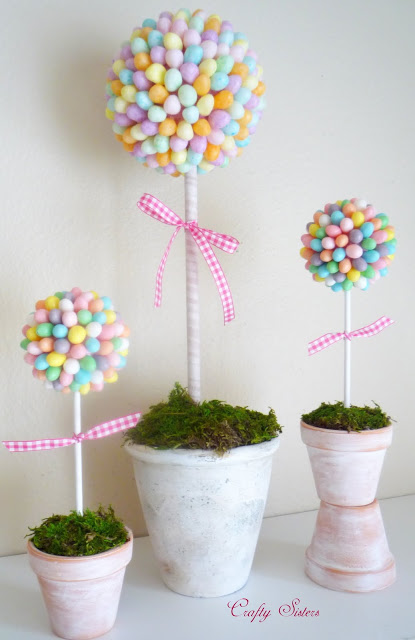 Use jelly beans to create a beautiful topiary.