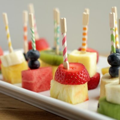 Fruit Kabobs with Washi Tape Toothpicks | Fun Family Crafts