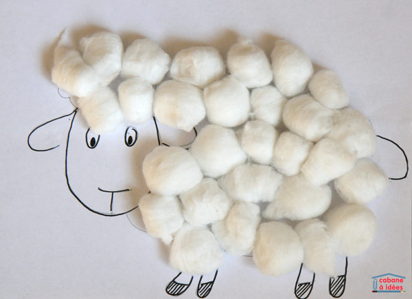 Cotton Ball Lamb Fun Family Crafts