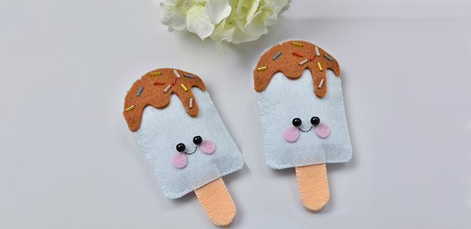 Family DIY Project – How to Make Lovely Felt Ice Cream Craft at Home