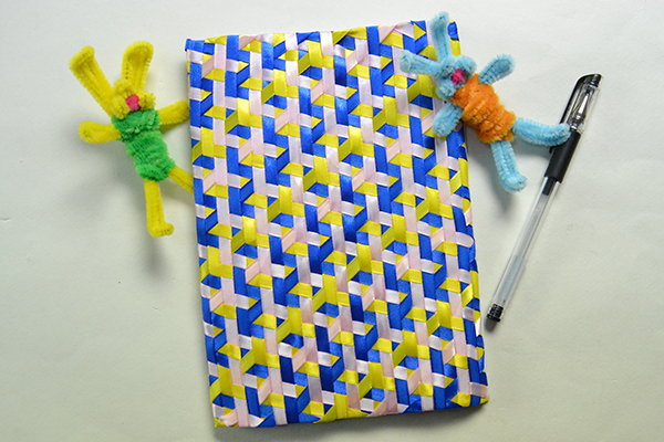 How to Make a Handmade Blue Ribbon Notebook Cover at Home