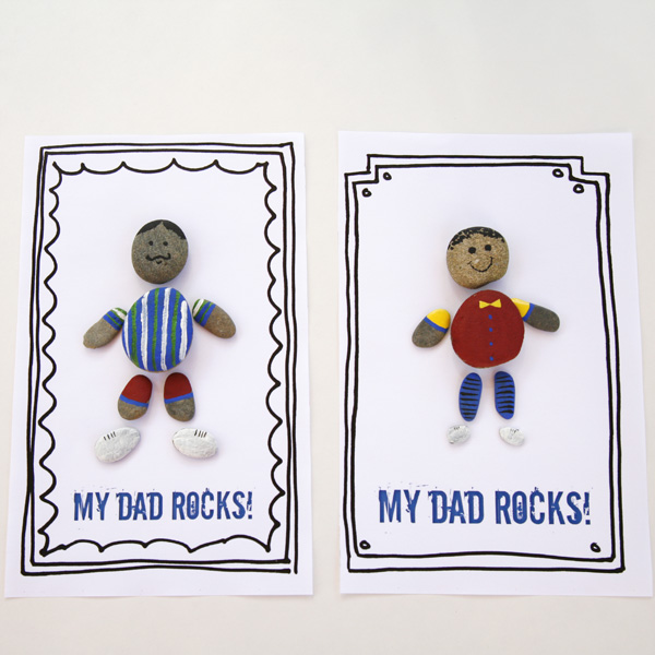 My Dad Rocks card to make with kids for Father's Day