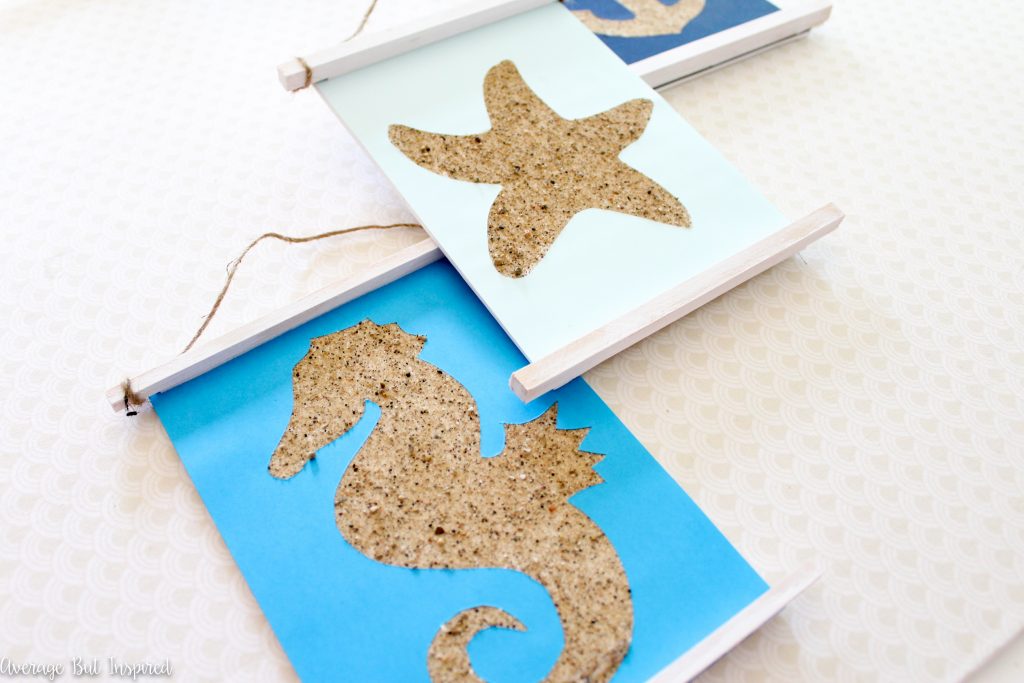 Turn sand into a fun piece of art with this easy and surprisingly low-mess tutorial!