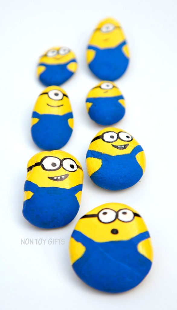 Making Minion painted stones is a fun craft for all Minion fans.