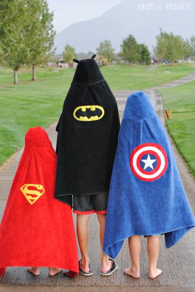 Superhero Hooded Towel | Fun Family Crafts