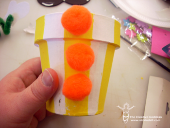 Clown Pencil Cup: a cute and colorful pencil cup kids can make