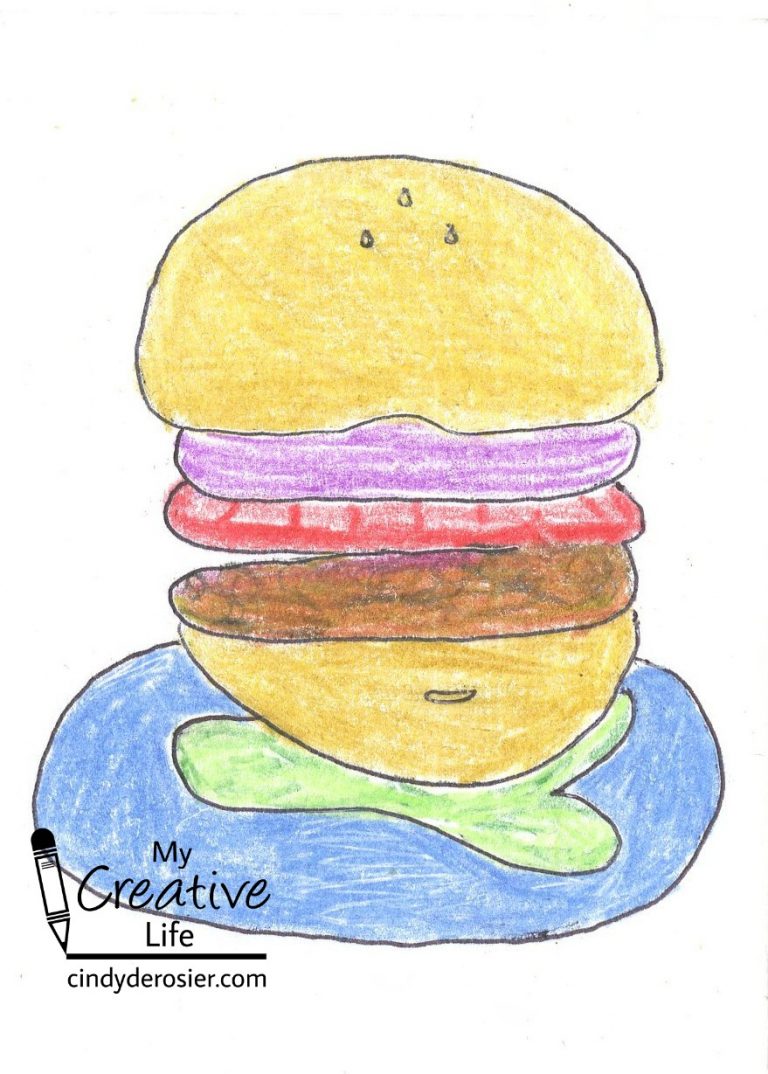 Hamburger Name Art Fun Family Crafts