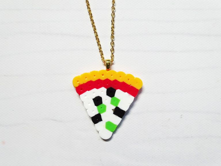 This pizza necklace is so much fun to wear!
