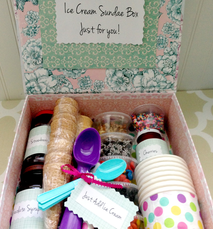 Sundae Gift Basket Fun Family Crafts