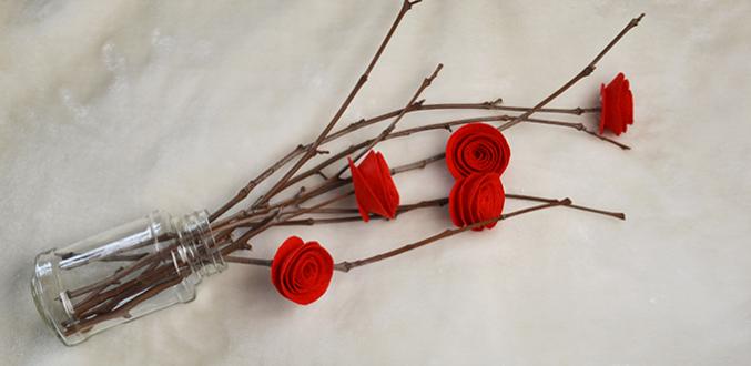 Pandahall Video Tutorial - How to Make Easy DIY Red Felt Roses for Home Decoration