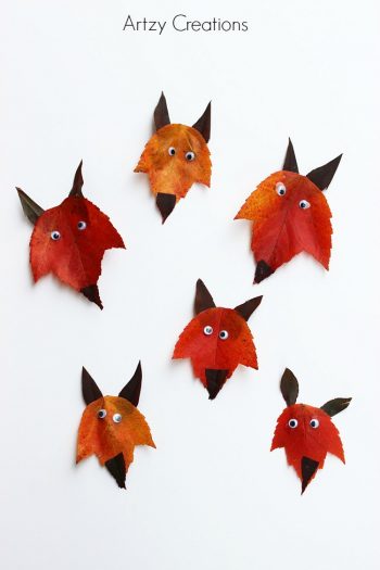 Fox Leaf Art | Fun Family Crafts