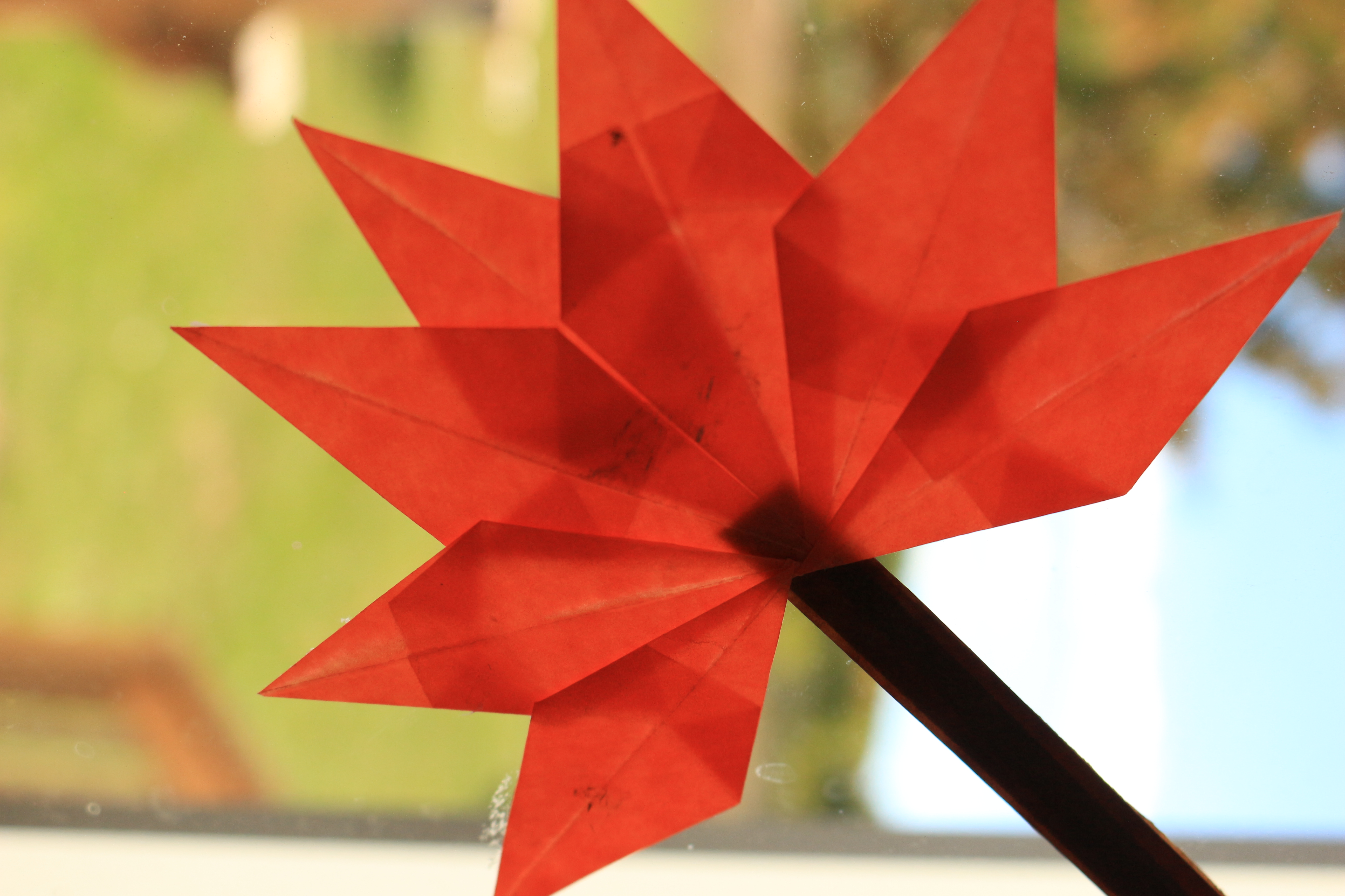 Origami Fall Window Leaf Fun Family Crafts