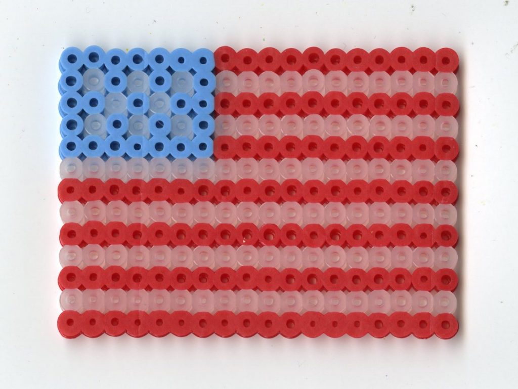 Create a perler bead version of your state or national flag.