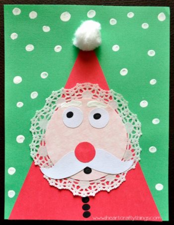 Doily Santa | Fun Family Crafts