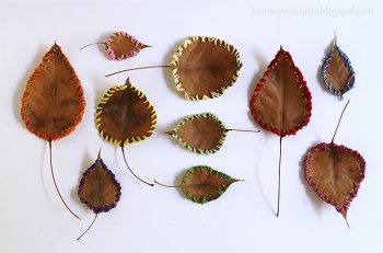 Sewn Leaves | Fun Family Crafts