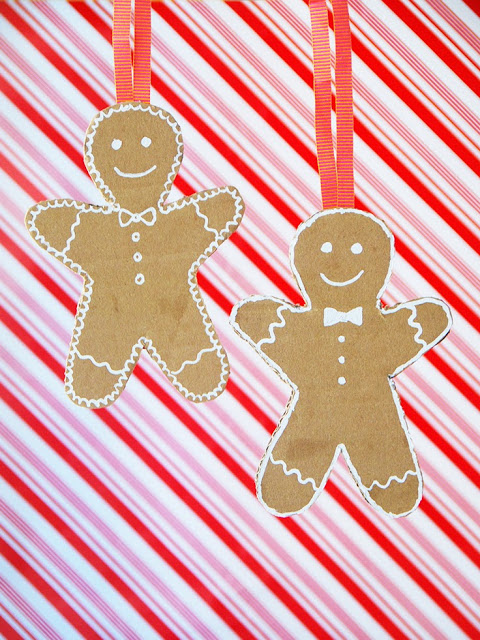 Get in the holiday spirit with these gingerbread ornaments.