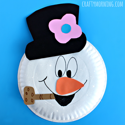 Frosty The Snowman Paper Plate Craft 