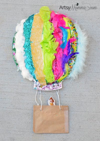 Textured Hot Air Balloon Sensory Craft | Fun Family Crafts