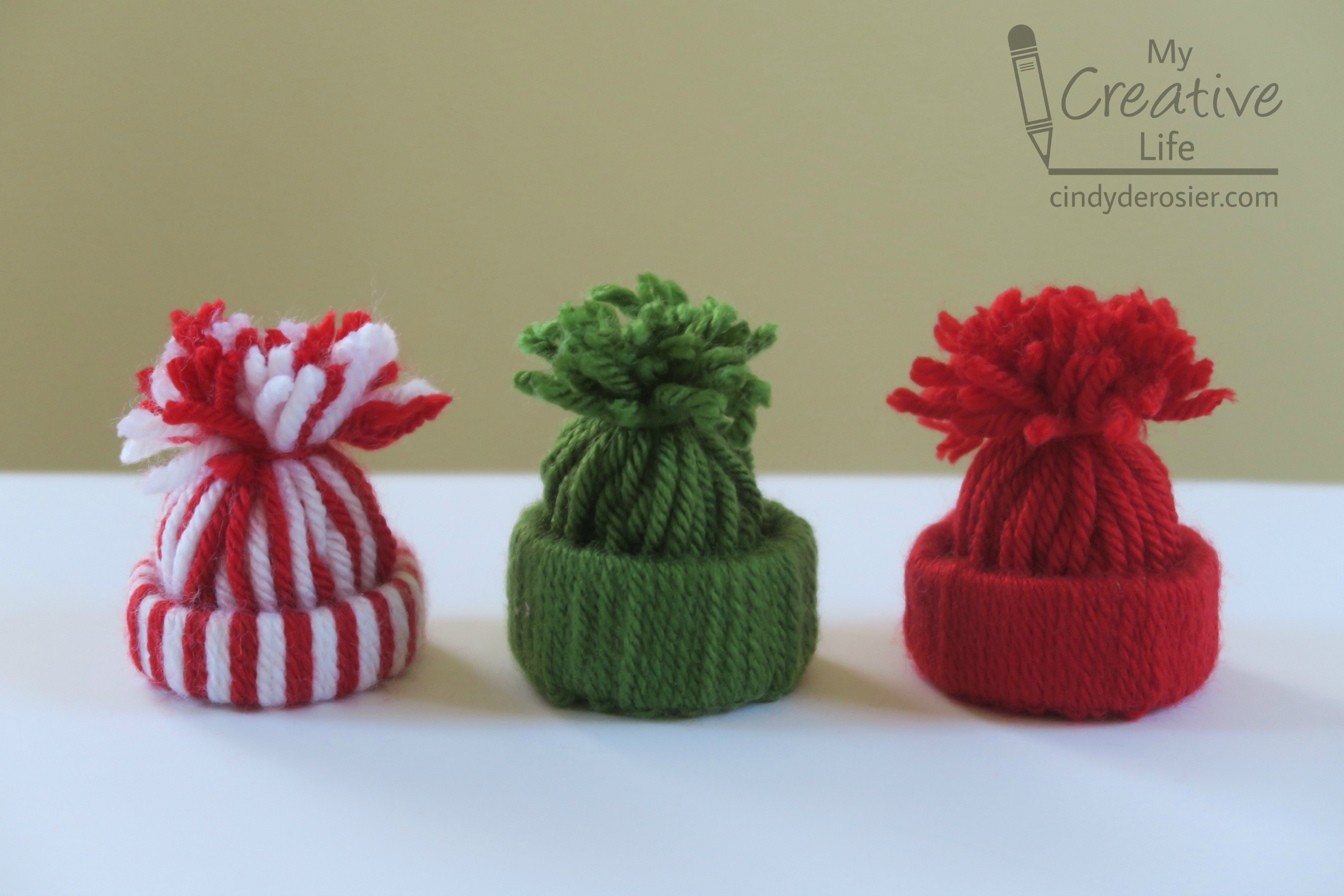 Yarn Hat Ornaments  Fun Family Crafts