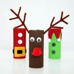 Cardboard Tube Reindeer, Santa and Elf | Fun Family Crafts