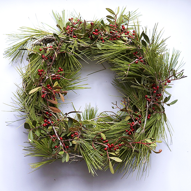 Nature christmas wreath