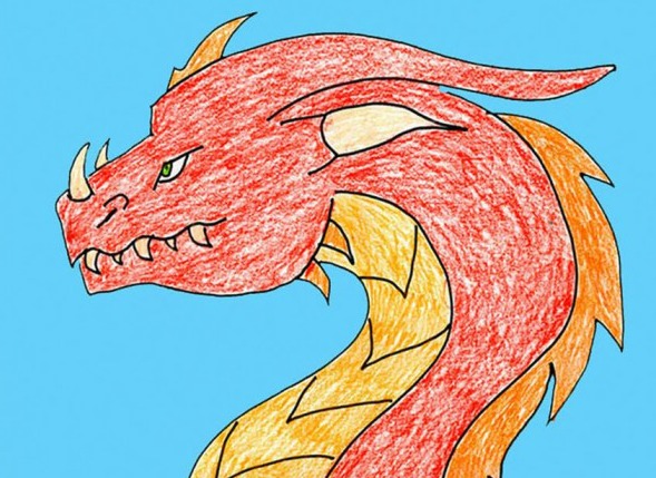 How to Draw a Dragon - Instructions for Easy Dragon Drawing