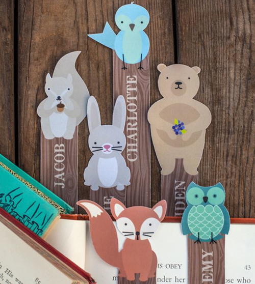 Personalized printable bookmarks