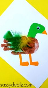 Duck Handprint Craft | Fun Family Crafts