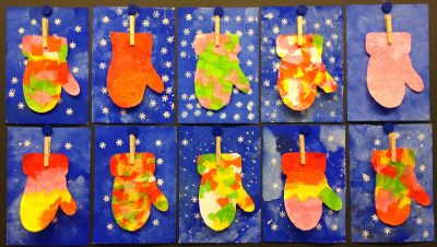 Winter Mitten Art | Fun Family Crafts