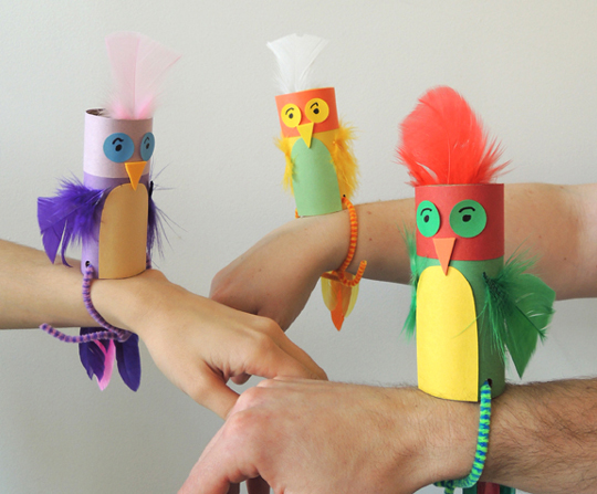 wearable parakeet craft