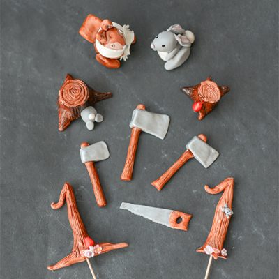 Lumberjack Cupcake Toppers | Fun Family Crafts