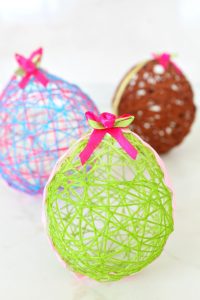 String Easter Eggs | Fun Family Crafts