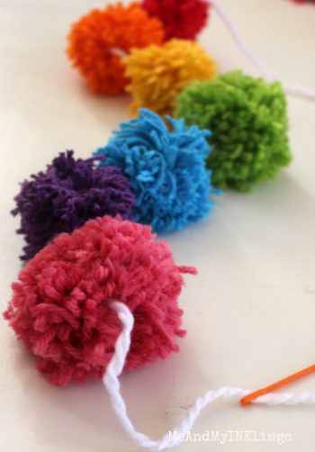 Pom Pom Garland | Fun Family Crafts