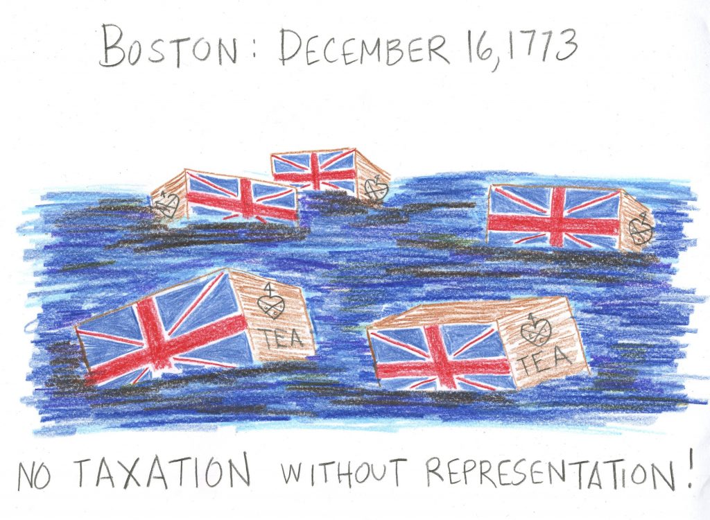 Boston Tea Party Drawing | Fun Family Crafts