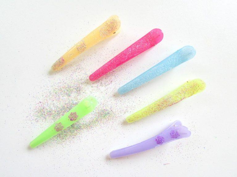 Glitter Hair Pins Fun Family Crafts