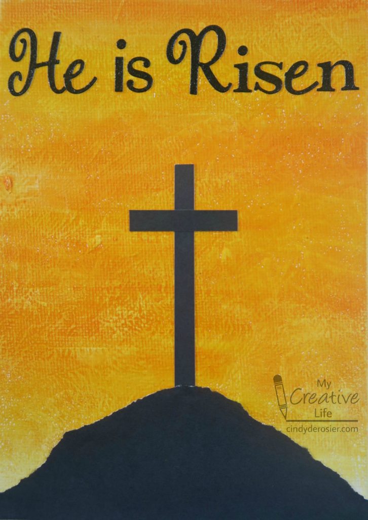 'He is Risen' Easter Canvas | Fun Family Crafts