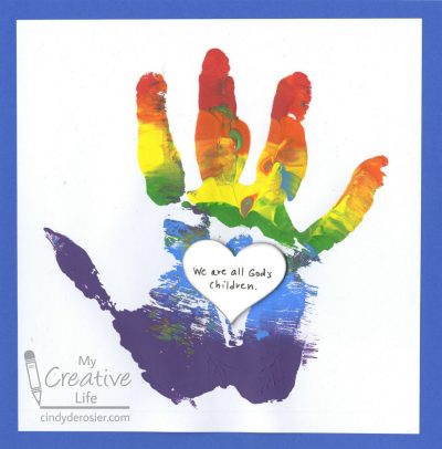 'We Are All God's Children' Handprint Craft | Fun Family Crafts