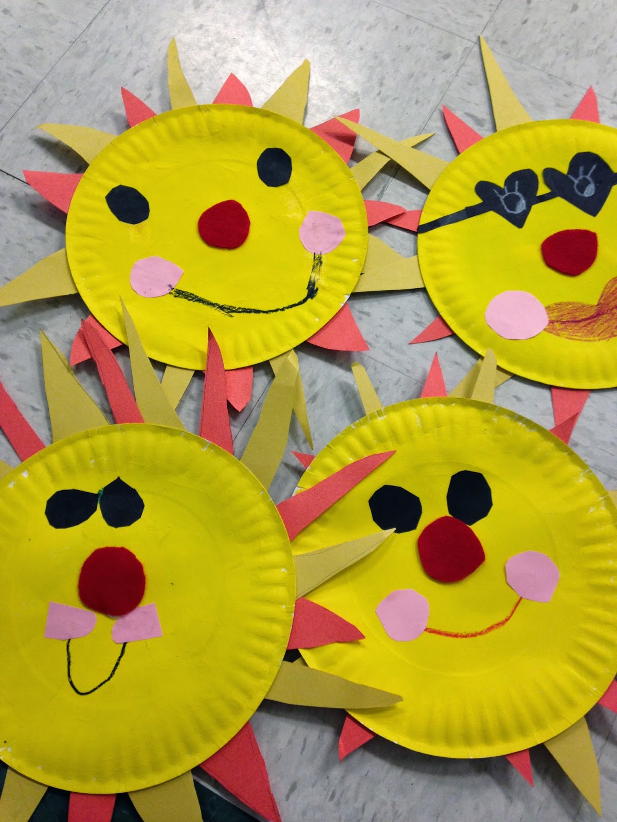 Craft Summer Art Ideas For Kids Paper Plate Sun   Paper Plate Sun 