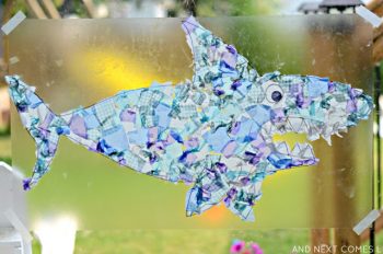 Giant Shark Suncatcher | Fun Family Crafts