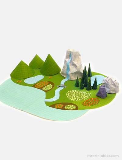 Printable Paper Landscape | Fun Family Crafts