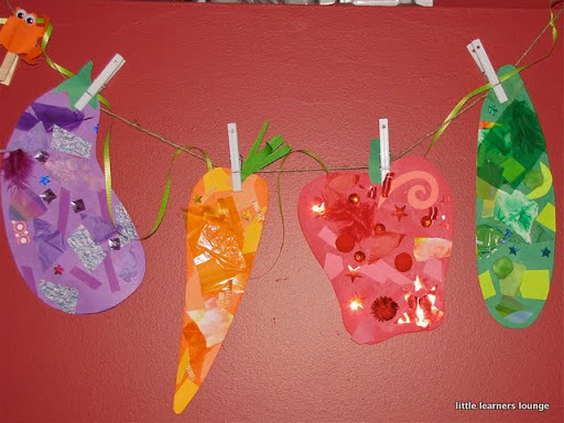 Vegetable Collage Banner | Fun Family Crafts